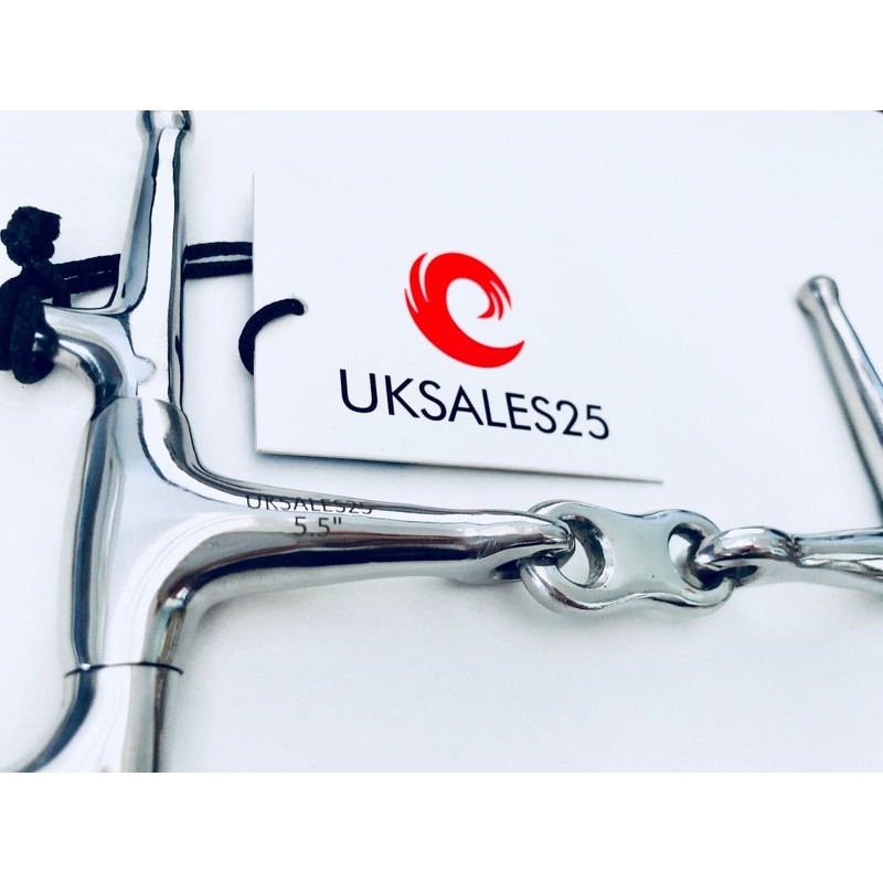 UKSALES25 French Link Full Cheek Fulmer Snaffle (Horse Bits) (5")