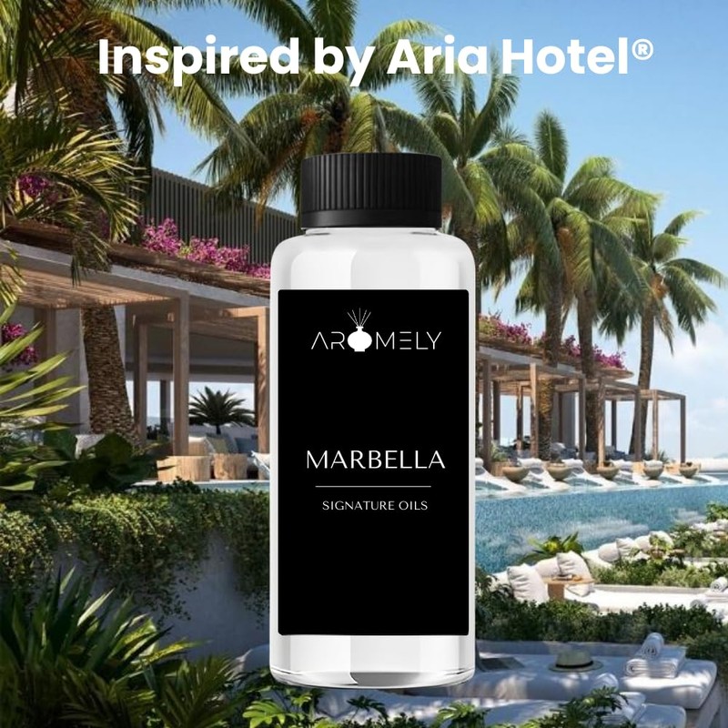 Aromely ARO-Bliss Smart Bluetooth Home Diffuser with 150ml Marbella Essential