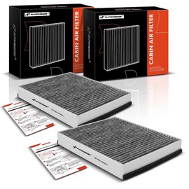 A-Premium - Filtro de aire de cabina de 2 piezas con carbón activado compatible con Ford Escape 2013-2019, Focus 2015-2018, Transit Connect 2014-2022, C-Max 2013-2018, GT 2017-2022 y Lincoln MKC