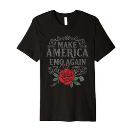 Make America Emo Again Funny Goth Gifts for Emo Kid Premium T-Shirt
