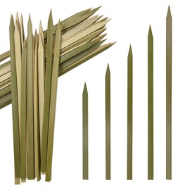 ONEBO 100 bamboo skewers, can be used for barbecue skewers, wooden skewers, cocktail skewers, burger skewers, necessary for dinner with colleagues, meetings with friends and barbecue parties (5