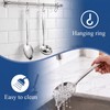 Ruwnii 4Pcs Stainless Steel Slotted Spoon Set, Strainer Spoons for