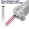Xuhal 200 Pcs 10 ml/cc Plastic Liquid Measuring Syringes No