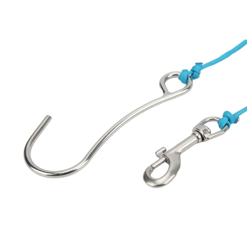 Risegun Diving Reef Hook, Stainless Steel Reef Single Hook with