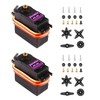 HUAZIZ 2 Pieces Servo Motors Torque Digital Servo Motor High