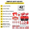 Vevor 42 PCS Lockout Tagout Kits Electrical Safety Kit Lockouts,Hasps