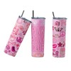 LK22Designs, Pink Pony Club Inspired Tumbler, 600ml Stainless Steel, with