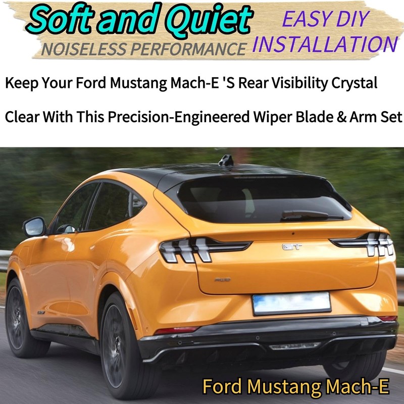 Rear Wiper Blade & Arm Replacement for Ford Mustang Mach