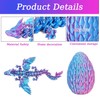 3D Printed Dragon in Egg - Detachable Winged Dragon Inside,