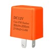 Weasch - Relé de intermitente electrónico ajustable, 12 V CC,