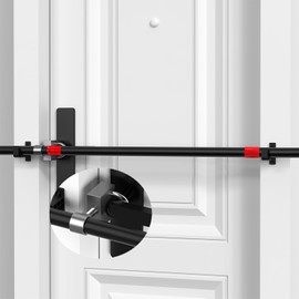Outswing Door Security Bar by AceMining - Outswing Door Lock & Outward Security Lock, Heavy Duty Anti-Pry Outward Device, Fits 34-47 Inch Doors