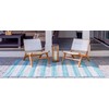 Unique Loom Outdoor Striped Collection Area Rug - Distressed Stripe