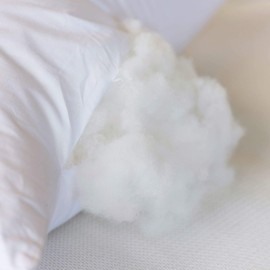 Plankroad Home Décor 16x23 Hypoallergenic Fluffy Faux Down Poly Rectangular Pillow Insert, 100% Cambric Cotton Shell, Never Vacuum-Packed, Made in USA