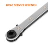 Timsec HVAC Service Wrench, Refrigeration Wrench With 2 Pcs HVAC