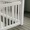 Aiwaiufu 2″ x 3.5″ White Vinyl Fence Brackets, Slotted Handrail