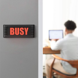 BusyBox R - Stop Interruptions | ON AIR Sign | BUSY sign for Work From Home Professionals, Counselors, Students and Studios. | Built to Like a Tank, Battery Powered, Easy To Mount-No Holes in the