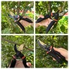 8" Professional Pruning Shears Premium Titanium Bypass Pruning Shears black
