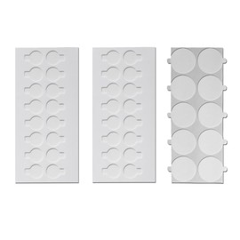 100PCS Clear Removable Sticky Adhesive with Easy to Tear Strips,Round Putty Clear Sticky Tack, Double Sided Adhesive Dots,No Trace Sticky Putty Waterproof Stickers for Festival Decoration