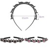 SSyang 2 Pieces Double Bangs Hairstyle Hairpin Headband, Hair Hoop