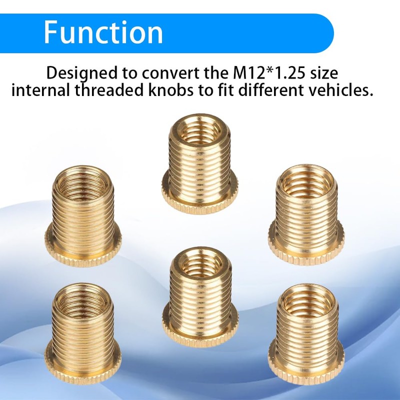 YRMST Shift Knob Thread Adapters Universal M8 X 1.25, M10