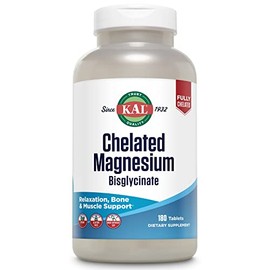 KAL Chelated Magnesium Bisglycinate, Magnesium Supplement for Relaxation, Bone Health, Nerve & Muscle Function Support*, High Absorption, Gentle Diges