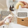 Natural Loofah Sponge, Natural Loofah Loofa for Skin Exfoliation 3Pcs