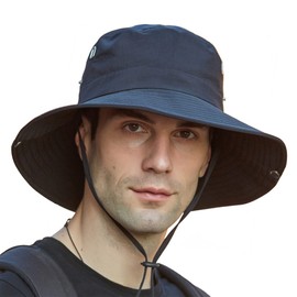 AI-PIKA Sombreros del Sol para Hombre,Sombreros para Hombre con Protección UV UPF 50+,ala Ancha,Impermeables,Transpirables para Ciclismo,Acampar,Pescar,Caminar