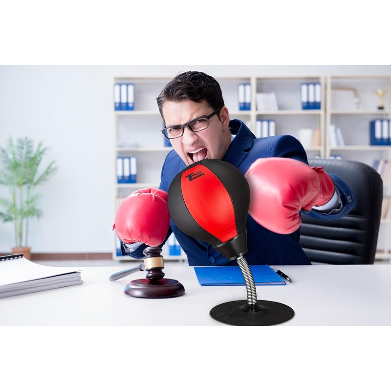 Tech Tools Stress Buster Desktop Punching Bag - Suctions to