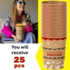 CUSINIUM 32 oz 25-Pack Kraft Popcorn Buckets - Large Popcorn