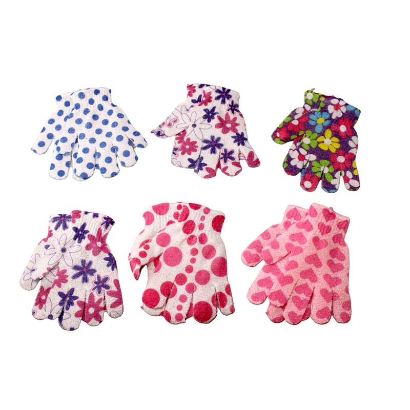 Home & Style by Dependable 5 Pair Exfoliating Bath Gloves