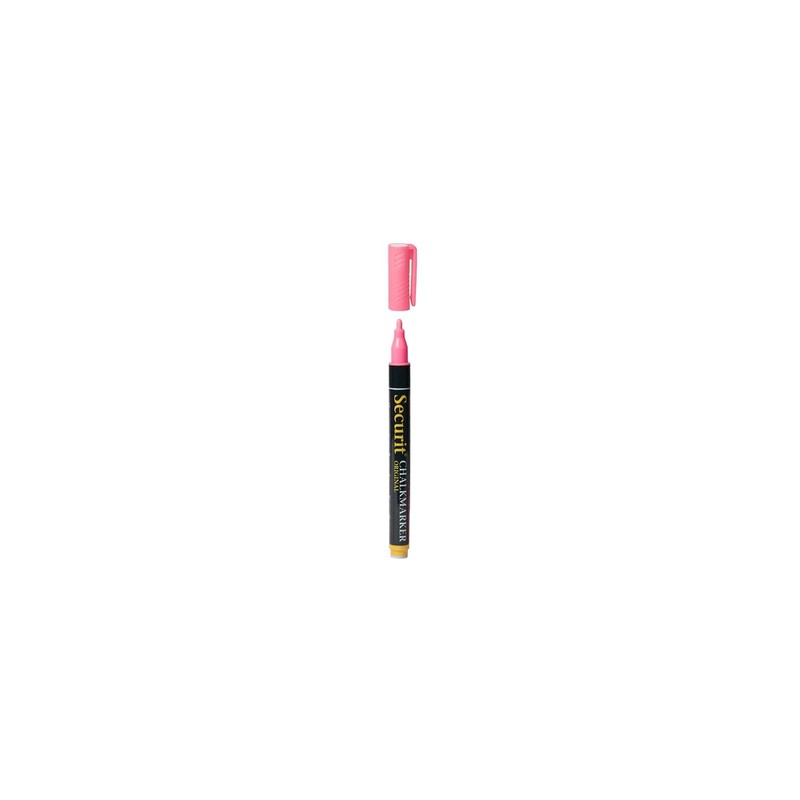 Securit SMA100-PI Liquid Chalk Marker, Pink, Small 1mm Nib, Multi-Color