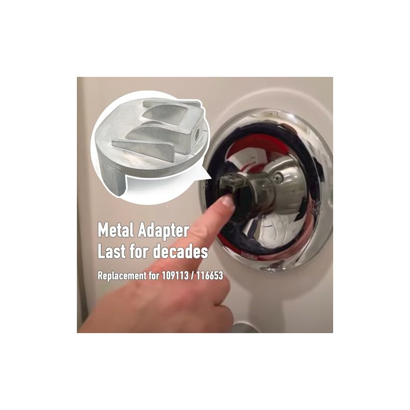Replacement for 109113/116653 Upgraded Metal Adapter, Shower Handle Replacement Parts