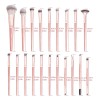 Brochas De Maquillaje Kit 20 Pcs Para Maquillaje Profesional Rosa
