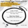 Prosteel Black Cuban Link Chain Necklace For Women Chocker 16inch