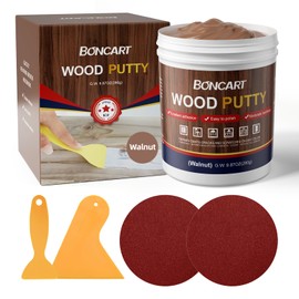 BONCART Walnut Wood Putty Filler - 9.87 Ounce Paintable Wood Filler for Furniture Repair