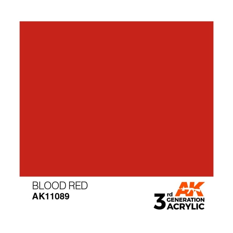 AK Interactive 3rd Gen Acrylic Blood Red 17 ml