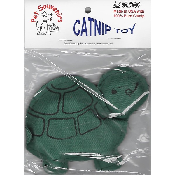 Pet Souvenirs Catnip Turtle Toy, Green