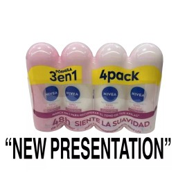 Nivea ANTIPERSPIRANT 4-Pack Clarified (whitening) Roll Deodorants *FREESHIPPING*