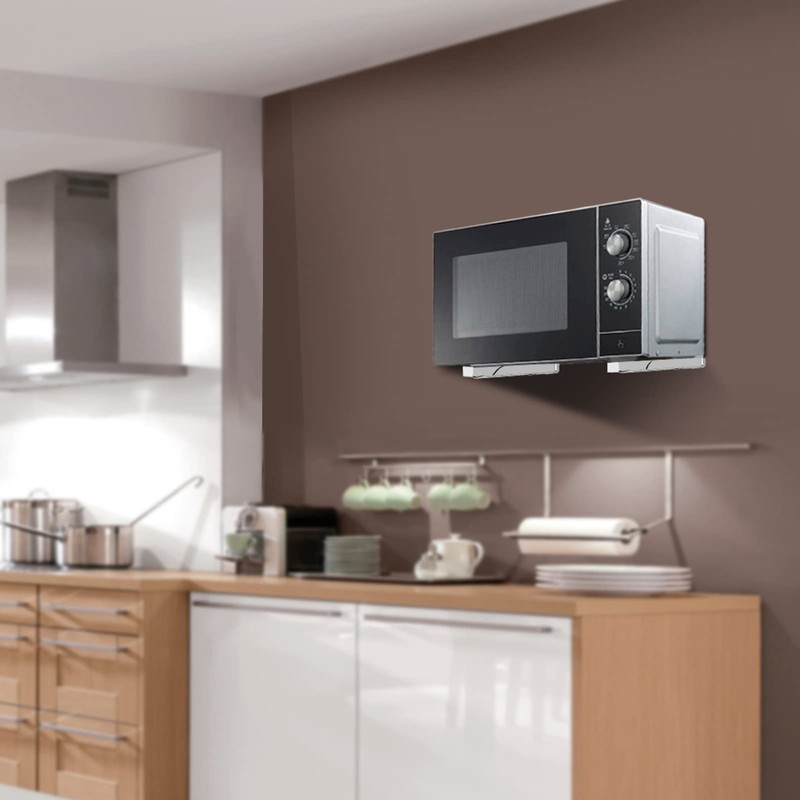 Soporte Ajustable para Horno de Microondas de Acero Inoxidable, Estante