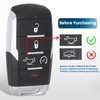 Keyecu Replacement Remote Car Key case Shell for Ram 1500