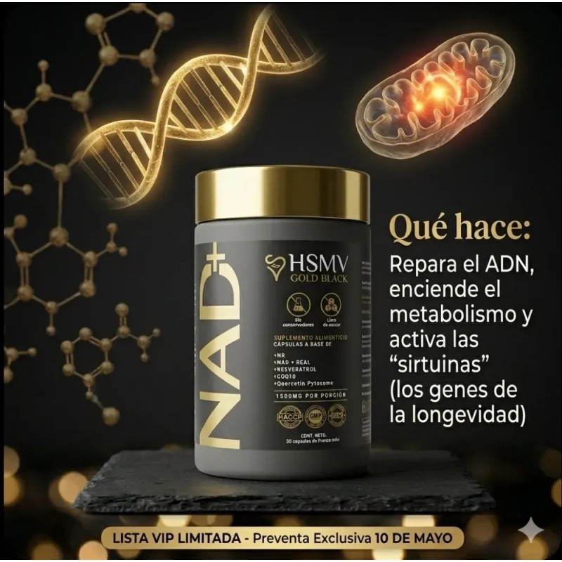 Nad+ Plus Real & Nr 1500mg - Resveratrol + Coq10