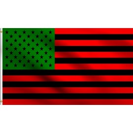 DMSE UNIA African American UNIA Flag 3X5Ft Foot 100% Polyester 100D Flag