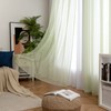 MIULEE Sheer Voile Curtain with Eyelets, Transparent Look, Window Curtain