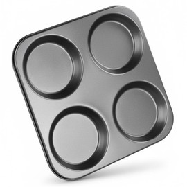 Besto Yorkshire Pudding Tray (4 Cups) | Yorkshire Pudding Tins for Cup Cakes, Muffins, Pies & More | Non-Stick, Easy to Clean, BPA-Free & Oven Safe
