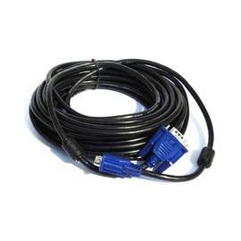 MODAVELA Cable VGA de 1.5 hasta 30 Metros (VGA 10 Metros, Negro)