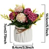 Artificial Flower Plants – Mini Fake Hydrangea Flowers in Pot