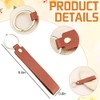 Leather Keychain Kit - 100 Pcs PU Leather Key Fobs