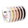 AIEX 6 Rolls Tarnish Resistant Bare Copper Jewelry Wire for