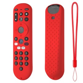 Hi Color Silicone Remote Control Cover for Xumo TV Remote Xumo Stream Box Voice Remote RC3401 Protective Case Sleeve (red)