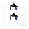 Riwissipa 2 Pack Blue Light Blocking Clip-On and Flip-Up Reading